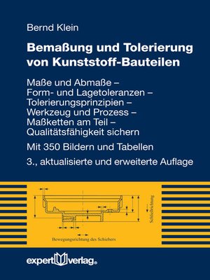 cover image of Bemaßung und Tolerierung von Kunststoffbauteilen
